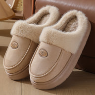Winter Plush Slippers For Men Casual All-match Warm Suede House Shoes Indoor Non-slip Floor Bedroom Slipper - Ever Bloom Now