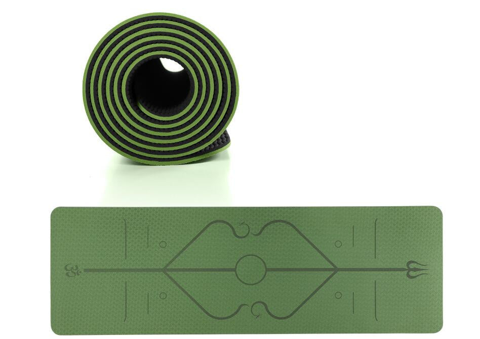 TPE Yoga Mat Non Slip Carpet Environmental Fitness 183*61cm - Ever Bloom Now