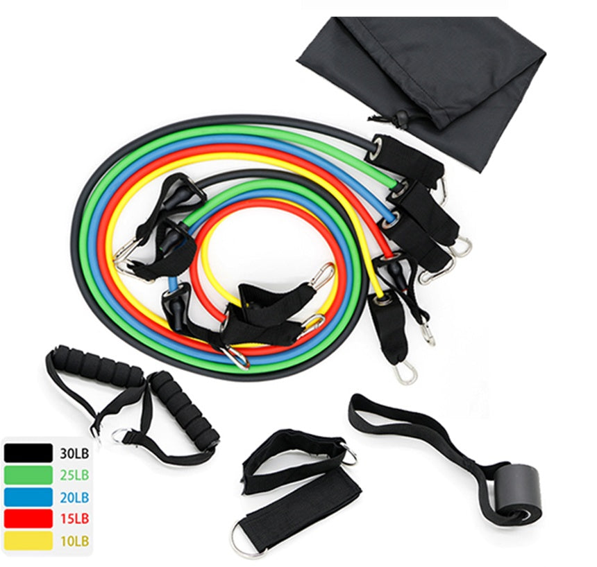 Latex Resistance Bands Workout Exercise Yoga Crossfit Fitness Tubes Pull Rope Fitness Exercise Equipment Tool - Ever Bloom Now