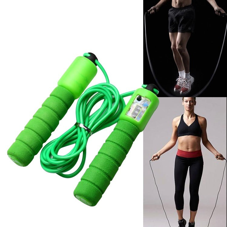 Skipping Rope With Counter Adjustable Length Counter Wear-resistant Foam Cotton Handle JumpRope Exercise Portable Sports Training Equipment - Ever Bloom Now