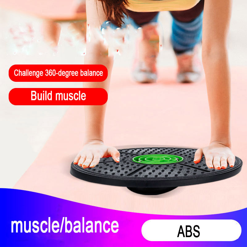 Yoga Balance Board Disc Stability Round Plates Exercise Trainer for Fitness Sports Waist Wriggling Fitness Balance Board - Ever Bloom Now