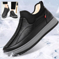 Winter Warm Fleece Snow Boots Round-toed Platform Ankle Boot Fashion Simple Non-slip Flat Cotton Shoes Men - Ever Bloom Now