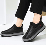 Winter Warm Fleece Snow Boots Round-toed Platform Ankle Boot Fashion Simple Non-slip Flat Cotton Shoes Men - Ever Bloom Now