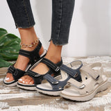 Casual Velcro-design Sandals Summer Comfortable Fish Mouth Sports Sandals Women Lightweight Beach Shoes - Ever Bloom Now