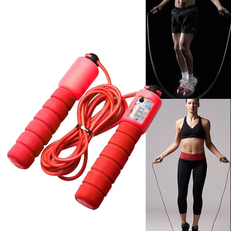 Skipping Rope With Counter Adjustable Length Counter Wear-resistant Foam Cotton Handle JumpRope Exercise Portable Sports Training Equipment - Ever Bloom Now