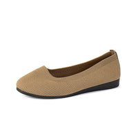 Round Toe Flats Shoes Casual Comfortable Soft Slip On Knit Mesh Shoes For Women - Ever Bloom Now
