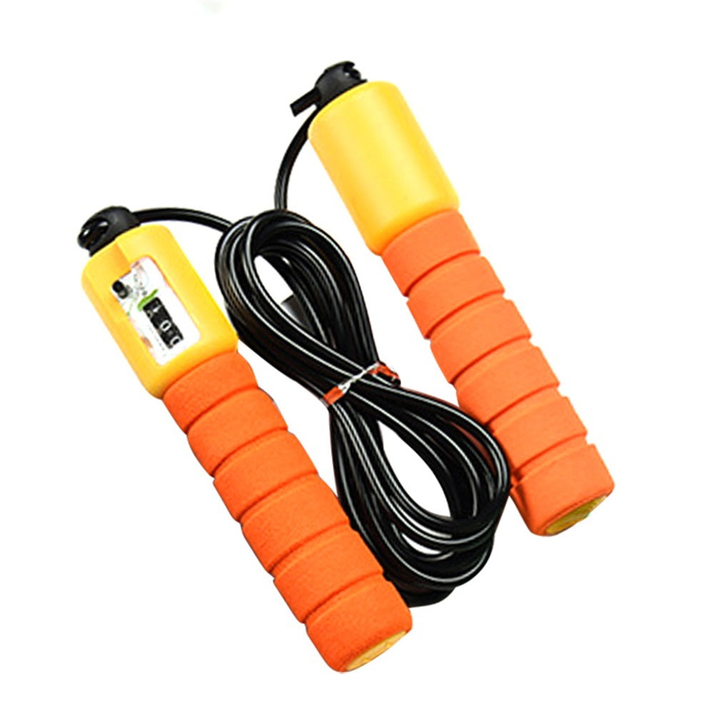 Skipping Rope With Counter Adjustable Length Counter Wear-resistant Foam Cotton Handle JumpRope Exercise Portable Sports Training Equipment - Ever Bloom Now
