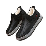 Winter Warm Fleece Snow Boots Round-toed Platform Ankle Boot Fashion Simple Non-slip Flat Cotton Shoes Men - Ever Bloom Now