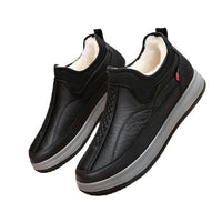 Winter Warm Fleece Snow Boots Round-toed Platform Ankle Boot Fashion Simple Non-slip Flat Cotton Shoes Men - Ever Bloom Now