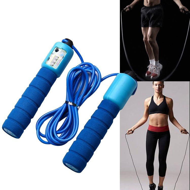 Skipping Rope With Counter Adjustable Length Counter Wear-resistant Foam Cotton Handle JumpRope Exercise Portable Sports Training Equipment - Ever Bloom Now