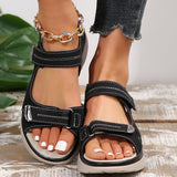 Casual Velcro-design Sandals Summer Comfortable Fish Mouth Sports Sandals Women Lightweight Beach Shoes - Ever Bloom Now