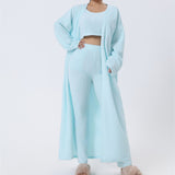 Cozy Pajama Set, 3 Piece Lounge Set, Cute Loungewear, Warm Suit Sets, Matching Set, Lounge Set, 3 Piece Pant Sets, Women Winter Dress - Ever Bloom Now