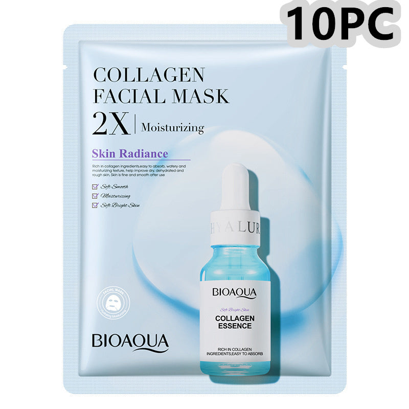 Collagen Face Mask Moisturizing Firming Face Sheet Mask Hyaluronic Acid Facial Masks Beauty Skin Care Gel Skin Care - Ever Bloom Now