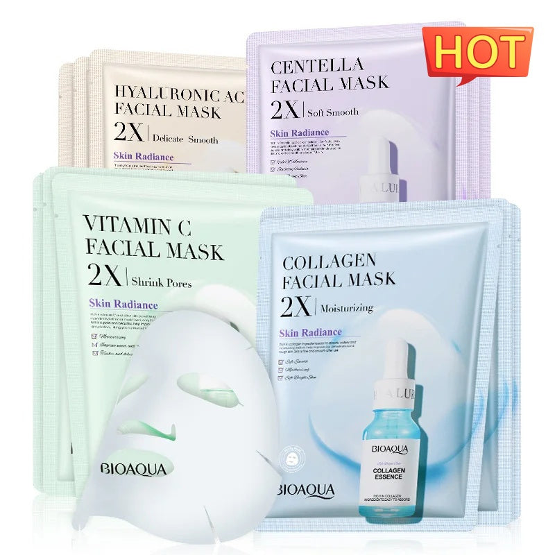 Collagen Face Mask Moisturizing Firming Face Sheet Mask Hyaluronic Acid Facial Masks Beauty Skin Care Gel Skin Care - Ever Bloom Now