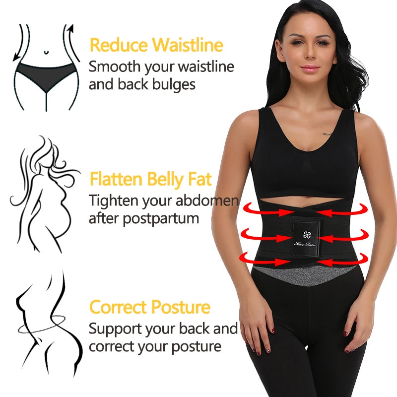 Women Belt Slimming Body Shaper Waist Trainer Trimmer Fitness Corset Tummy Control Shapewear Stomach Trainers