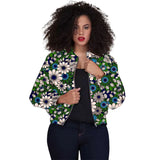 Tailor Made Women's Collarless Jacket African Print Original Design Ankara Styles Female Short Bomber Coats