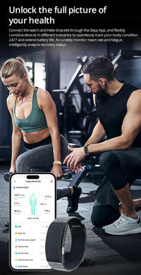 VALDUS 2025 New VITRO NO Screen Smart Bracelet ECG SOS Heart Rate Blood Pressure Sports Fitness Waterproof Screenless Smartwatch