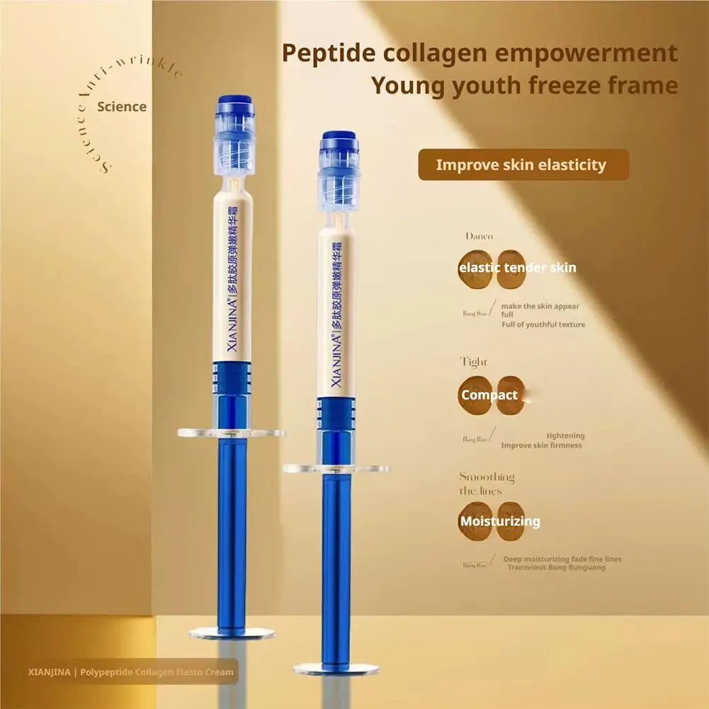 Peptide Collagen Elasticity Firming Essence Cream Micro Molecule Collagen Anti Wrinkle Emulsion Daily Facial Skin Care Product