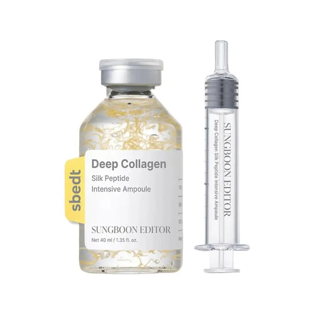 Collagen Silk Peptide Face Serum Anti Wrinkle Firming Elasticity Boosting Essence for Fine Lines, Hydrating Skin Care 30/40ml