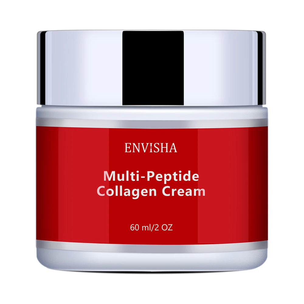ENVISHA Face Cream Multi Peptide Collagen Skin Care Anti-Wrinkle Aging Moisturizing Shrink Pores Whitening Smooth Beauty Health