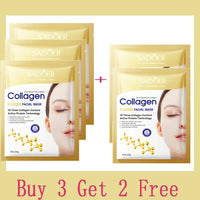 Collagen Anti Wrinkle Facial Mask Anti Aging Fade Fine Lines Firm Skin Moisturizing Brightening SkinCare Korean Cosmetics