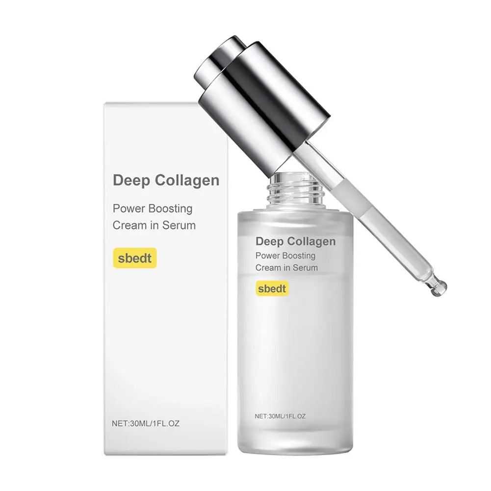Collagen Silk Peptide Face Serum Anti Wrinkle Firming Elasticity Boosting Essence for Fine Lines, Hydrating Skin Care 30/40ml