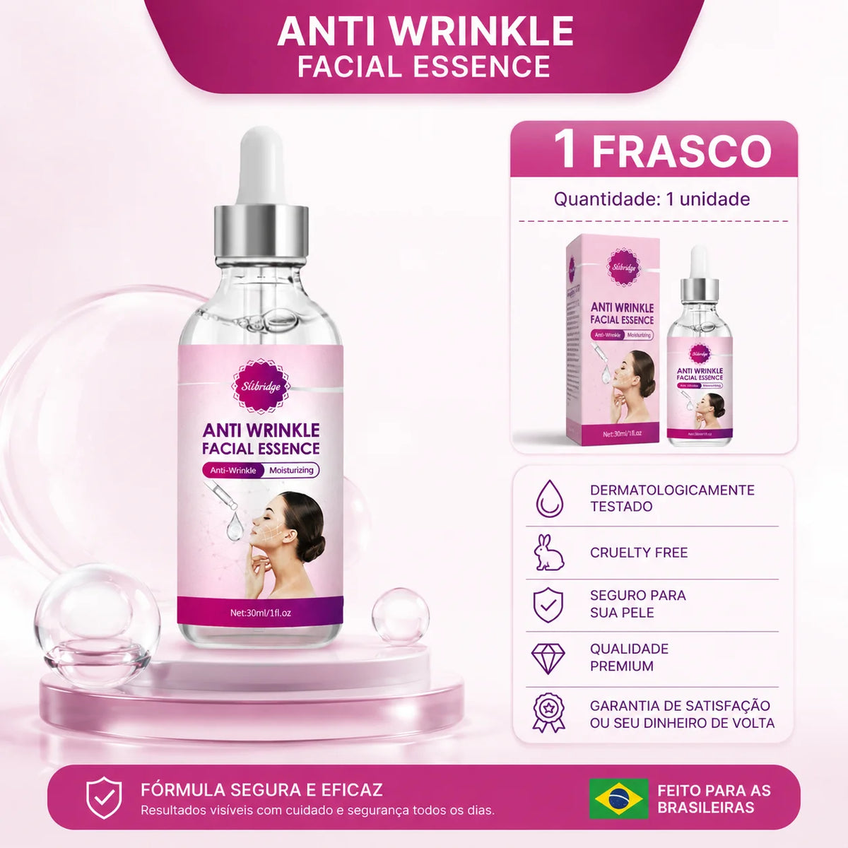 Collagen Peptide Lifting Anti Wrinkle Serum Blur Micro Creases Moisturizing Improve Skin Elasticity Women Daily Facial Care