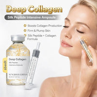 Collagen Silk Peptide Face Serum Anti Wrinkle Firming Elasticity Boosting Essence for Fine Lines, Hydrating Skin Care 30/40ml