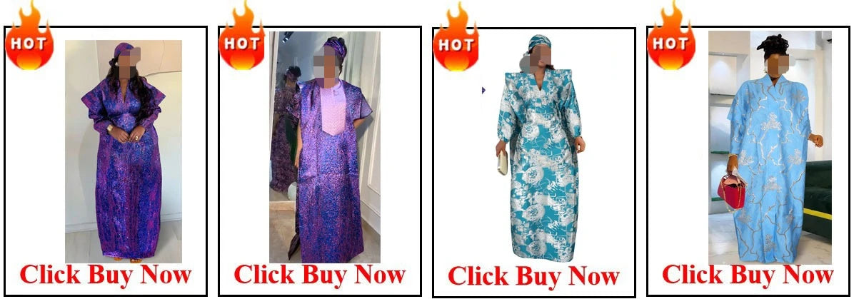 Plus Size African Clothes for Women 2025 New African Dashiki Ankara Bazin Riche Design Wedding Party Dresses without headscarf