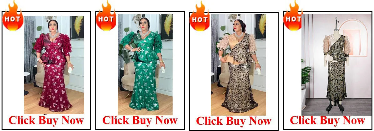 Plus Size African Clothes for Women 2025 New African Dashiki Ankara Bazin Riche Design Wedding Party Dresses without headscarf