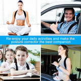 Medical Adjustable Back Shoulder Posture Corrector Belt Clavicle Spine Support Preventing Humpback Sports Upper Back Neck Brace