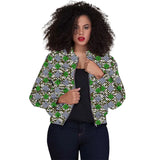 Tailor Made Women's Collarless Jacket African Print Original Design Ankara Styles Female Short Bomber Coats