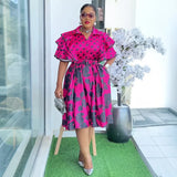 Elegant African Dresses for Women 2025 Africa Clothing Plus Size Wedding Party Dress Dashiki Ankara Office Lady Outfit Robe