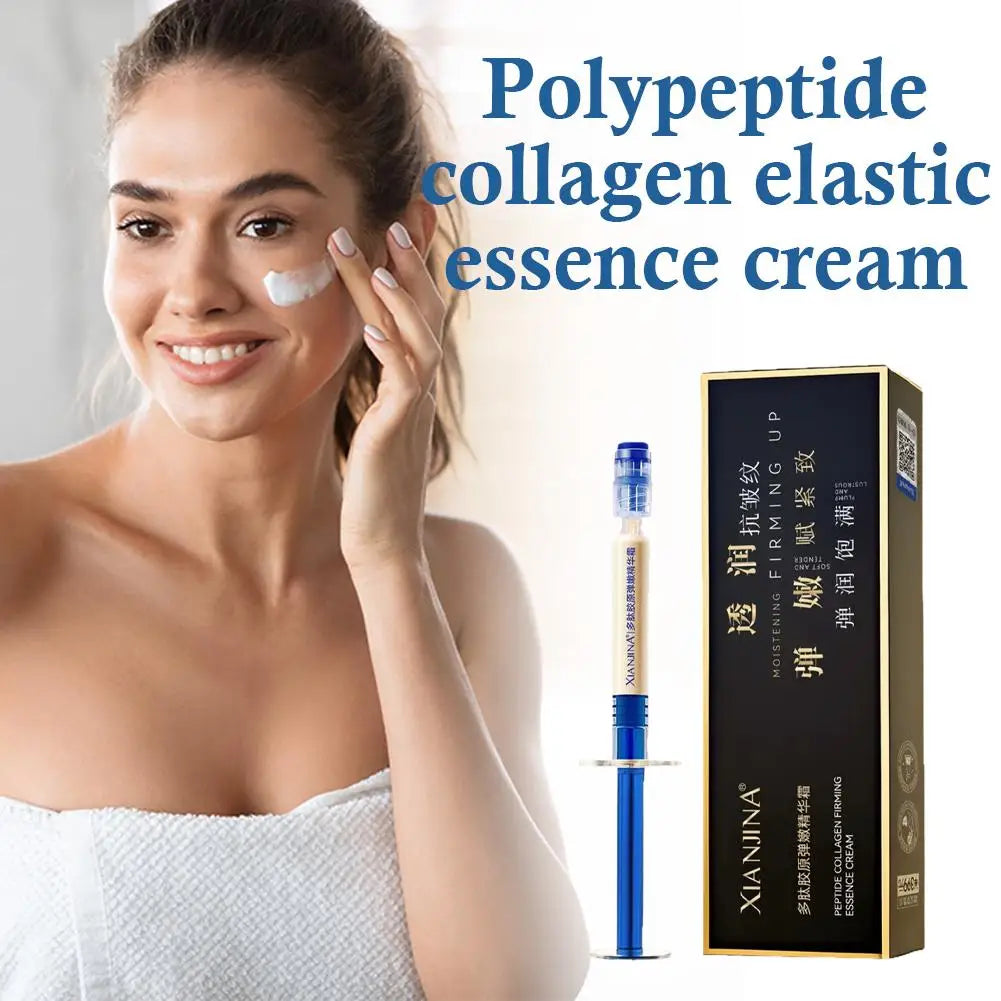 Peptide Collagen Elasticity Firming Essence Cream Micro Molecule Collagen Anti Wrinkle Emulsion Daily Facial Skin Care Product