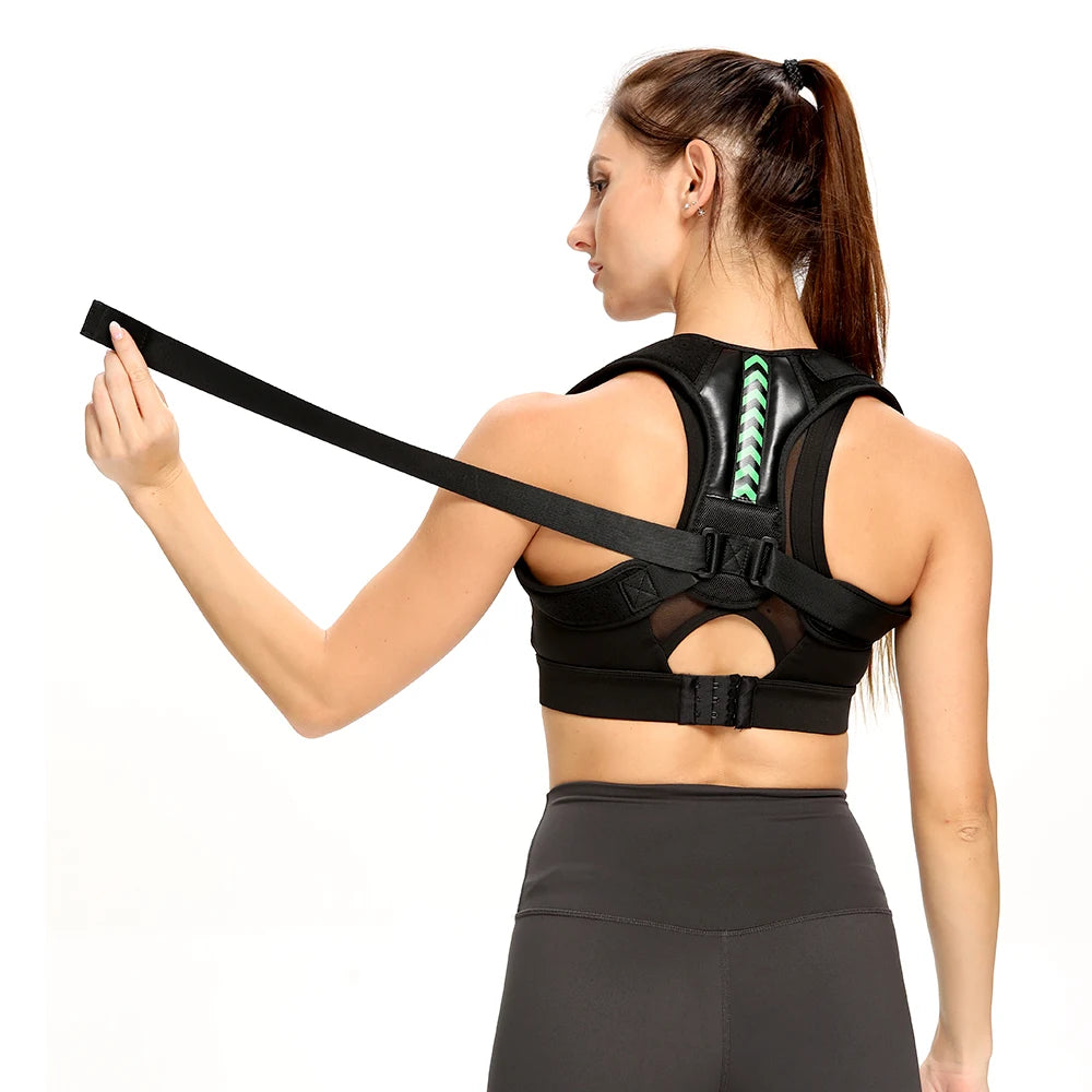 Medical Adjustable Back Shoulder Posture Corrector Belt Clavicle Spine Support Preventing Humpback Sports Upper Back Neck Brace