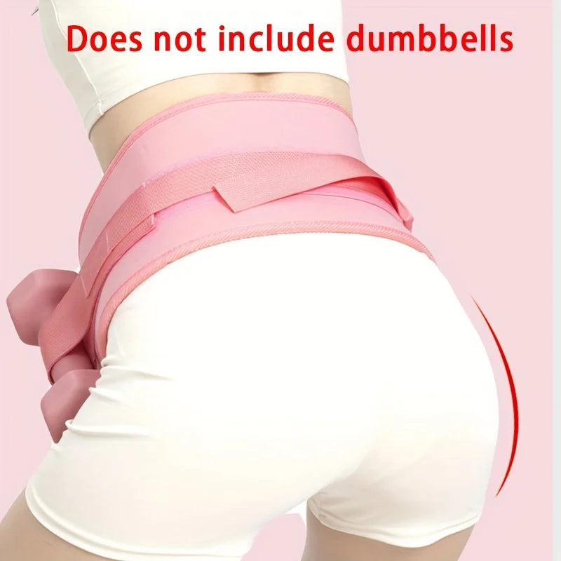 Butt Bridge Trainer Yoga Sport Dumbbell Waist Weight Belt Fitness Push Weight Assistance Band for Core Strength Training