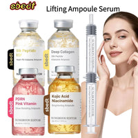 Lifting Ampoule Serum 40ml Set Skin Care Essence Silk Peptide Kojic Acid Niacinamide Collagen Vitamin Anti-Wrinkle Moisturizing