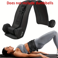 Butt Bridge Trainer Yoga Sport Dumbbell Waist Weight Belt Fitness Push Weight Assistance Band for Core Strength Training