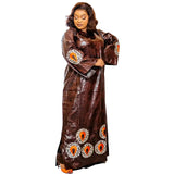 African Dresses For Women Luxury Boubou Material Rich Embroidery Design