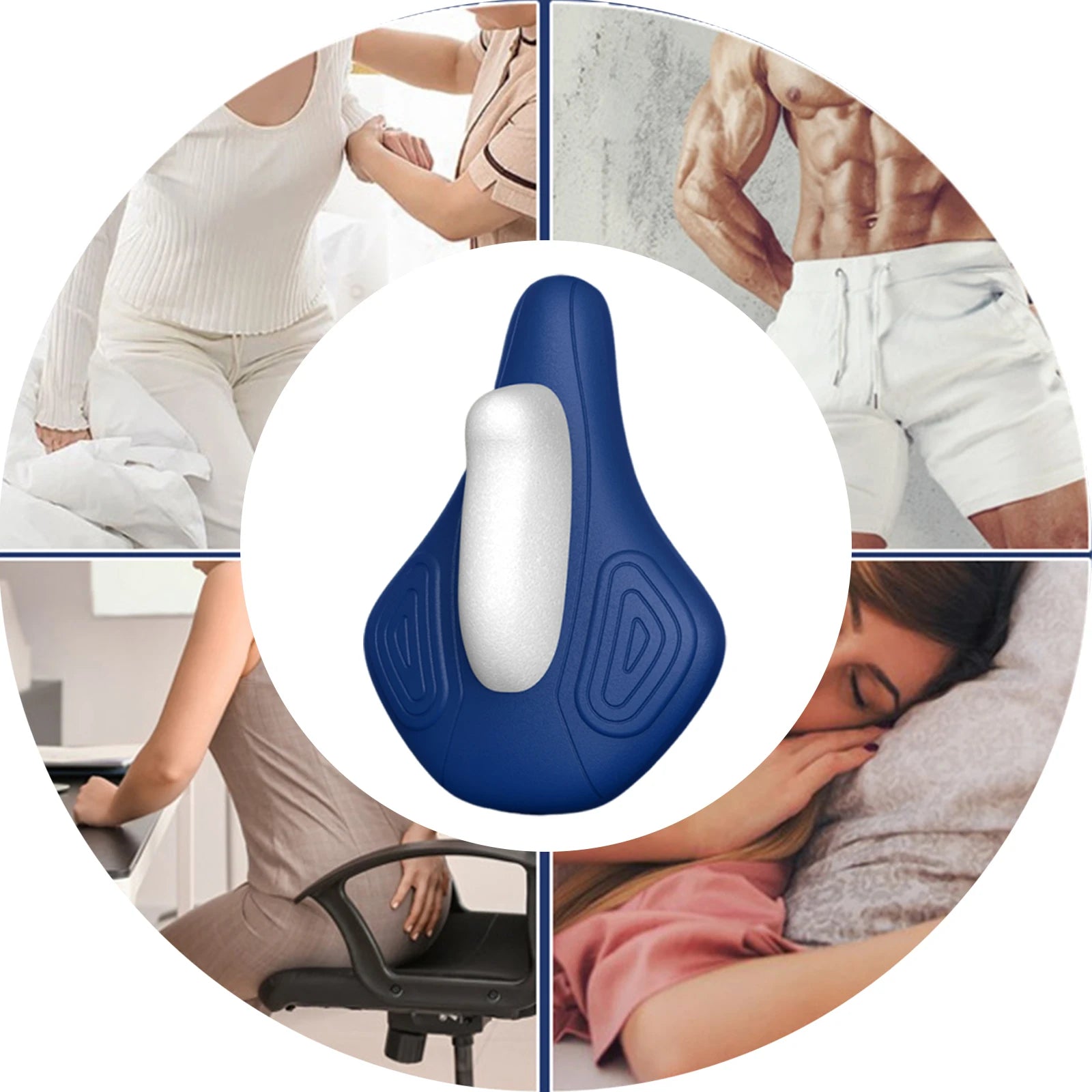 Hip Strengthener Rechargeable Pelvic Floor Muscle Exerciser USB Powered Buttocks Shaping Machine for Sphincter Bladder Training