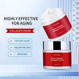ENVISHA Face Cream Multi Peptide Collagen Skin Care Anti-Wrinkle Aging Moisturizing Shrink Pores Whitening Smooth Beauty Health
