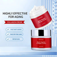 ENVISHA Face Cream Multi Peptide Collagen Skin Care Anti-Wrinkle Aging Moisturizing Shrink Pores Whitening Smooth Beauty Health