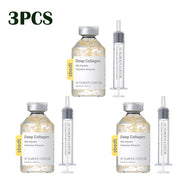 Collagen Ampoule Essence Liquid Set - Needle Type Firming Anti Wrinkle Line Sculpture Skin Care Moisturizing Repair Serum