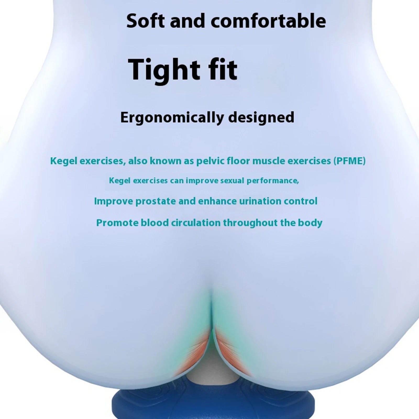 Hip Strengthener Rechargeable Pelvic Floor Muscle Exerciser USB Powered Buttocks Shaping Machine for Sphincter Bladder Training