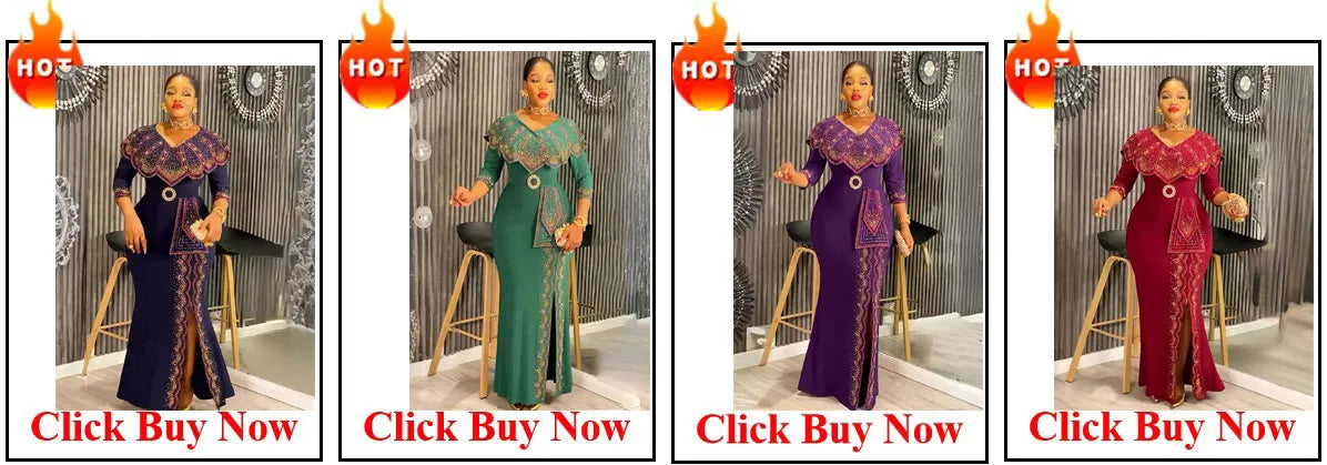 Plus Size African Clothes for Women 2025 New African Dashiki Ankara Bazin Riche Design Wedding Party Dresses without headscarf