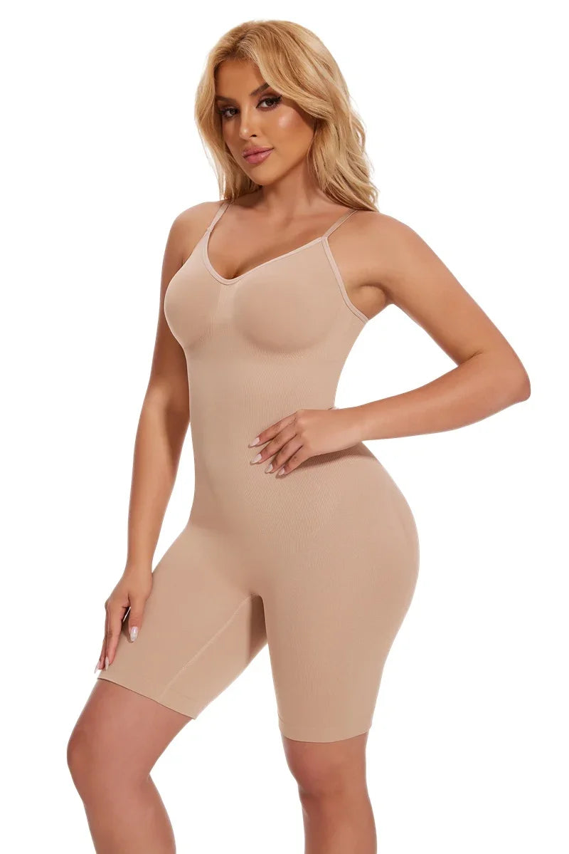 New Bodysuit Shapewear Women Tank Top Tummy Control Full Body Shaper Anti Chafing Shorts Slimming Waist Trainer Butt Lifter