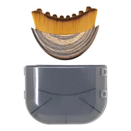 Portable Dry Facial Brush Soft Bristles Contoured Lymphatic Massage Tool Face Sculpting Device Home Spa Gentle Exfoliation Brush