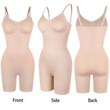 New Bodysuit Shapewear Women Tank Top Tummy Control Full Body Shaper Anti Chafing Shorts Slimming Waist Trainer Butt Lifter