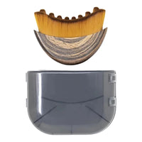 Portable Dry Facial Brush Soft Bristles Contoured Lymphatic Massage Tool Face Sculpting Device Home Spa Gentle Exfoliation Brush