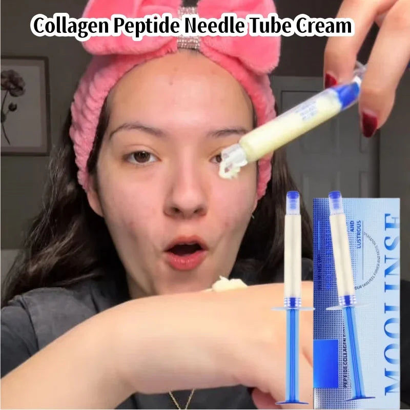 Polypeptide Collagen Essence Cream Moisturizing Firming Elastic Tender Filling Fine Lines Nourishing Facial Skin